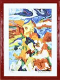 Lithografie Jan Cremer, Wild Horses, Lithografie Jan Cremer, 2003