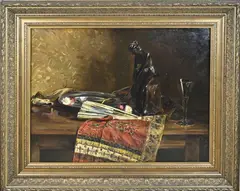 Willem Korteling, Stilleven, Olieverf op linnen