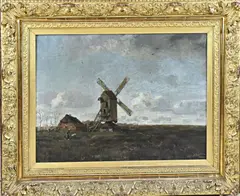 Landschap met stenderkast by Arnold Hendrik Koning, sold Apr 2026