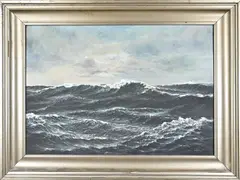 Adolf Gustav Döring, Zeegezicht, Olieverf op linnen