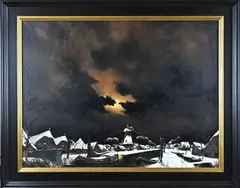Toon Koster, Winter, Olieverf op linnen