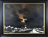 Toon Koster, Winter, Olieverf op linnen