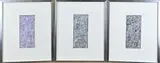 3x Eef de Weerd, Abstract, Inkt op papier