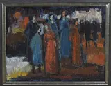 Guus Sundermeijer-Rincker, Figuren voorstelling, Olieverf op paneel