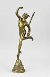 H 45 cm. by 19e Eeuws bronzen Mercurius door Jean de Bologne gesigneerd, sold Apr 2026