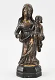 H 31 cm. by Antiek, Italiaans, gepolychromeerd houten Maria figuur, sold Apr 2026