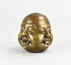 Chinees bronzen beeld, 3 Gezichten
