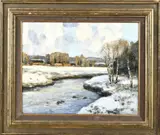 Louis Willem van Soest, Winterlandschap, Olieverf op linnen
