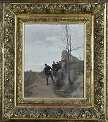 Paul Grolleron, Franse soldaten, Olieverf op linnen