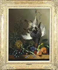 Hendrik Reekers, Jachtstilleven, Olieverf op paneel