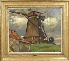 Molen by Otto Coenders, Olieverf op paneel, sold Jan 2026