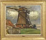 Otto Coenders, Molen, Olieverf op paneel