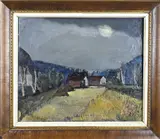 Joep Vogt smith, Landschap, Olieverf op linnen