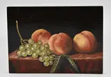 C. Cornelisz, Perzik en druiven, Olieverf op paneel