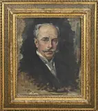 Costin Petreser, Heren portret, Olieverf op linnen