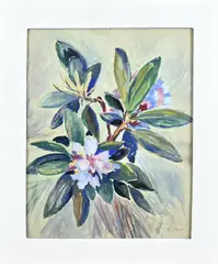 Rhododendron by Klaas Bernink, Gouache op papier, sold Jan 2026