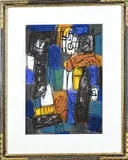 Eef de Weerd, Abstracte compositie, Gemengde techniek op papier