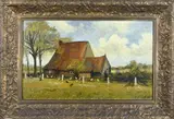 Gerard Krol, Oud bonenhuisje te Lonneker, Olieverf op paneel