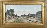 Wetering De Rooij, Landschap, Olieverf op linnen