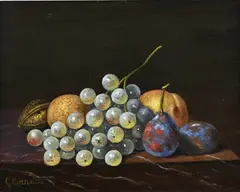 C. Cornelisz, Fruit stilleven, Olieverf op paneel
