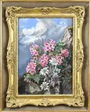 Carl Just, Berglandschap, Olieverf op linnen