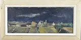 ca Joep Vogtsmith, Boerderij bij nacht, 1950, Olieverf op paneel