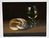C. Cornelisz, Roemer en nautilusschelp, Olieverf op paneel