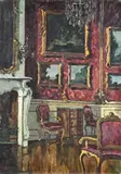 Elsa Von Arnim, Violette Zimmer, Olieverf op linnen