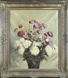 Gerard Krol, Vaas met bloemen, Olieverf op linnen