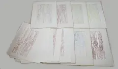 Tien werken van Eef de Weerd, Abstract, Inkt op papier