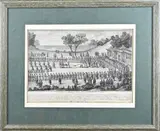 Ceremonie by antieke gravure Zeldzame, Zeldzame, antieke gravure, sold Jan 2026