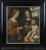 G. Schlierkamp, Religieus, Olieverf op linnen