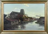 Jan Knikker, Riviergezicht met stompekerk