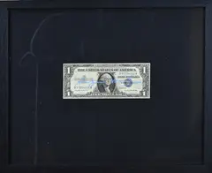 One Dollar + certificaat by Andy Warhol, sold Jan 2026