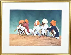 Moish Sokal, Arabieren, 2013, Aquarel op papier