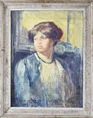 Jacobus Cossaar, Dames portret, Olieverf op board