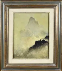 J.C. Windhorst, Japans berglandschap, Olieverf op linnen