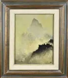 J.C. Windhorst, Japans berglandschap, Olieverf op linnen