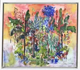 Willem Kerseboom, Bloemenveld, Olieverf op linnen