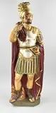 H 101 cm. by Grote, antiek gipsen, gepolychromeerde Romein, Grote, antiek gipsen, gepolychromeerde Romein, sold Jan 2026