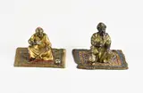 2x Antiek Weens brons, 1900, 2x Antiek Weens brons