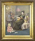 Edith Martineau, Playing, Aquarel op papier