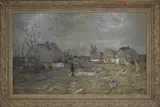 Drentse boerderij by Kapitaal werk van Sientje Mesdag van Houten, Olieverf op paneel, sold Oct 2025