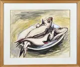 N. Bernink, Vissen, Gouache op papier