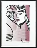 Roy Lichtenstein, Vrouwenbuste, Litho op papier