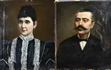 2x Ivanqiz J. Lugos, 2x Portret, 1898, Olieverf op linnen