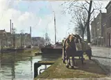 W. Heincke, Kade Rotterdam, Olieverf op linnen
