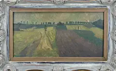 Theo Kurpershoek, Landschap, Olieverf op linnen