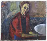 Monogram Ke, Expressionistisch, Olieverf op linnen