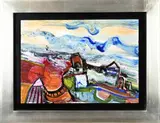 Jan te Wierik, Fantasie voorstelling, Acryl op paneel